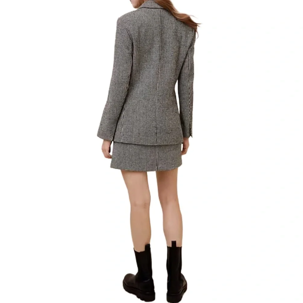 Banana Republic Wool Blend Houndstooth Blazer NWT